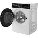 Пральна машина Whirlpool фронтальна, 8кг, 1400, C, 55см, дисплей, пара, інвертор, люк чорний, білий