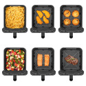 Мультипіч Sencor Dual Vita Fryer, 3000Вт, чаша-5.8+5.8л, сенсорне керув., 2 чаши, з віконцем, гриль, пластик, чорний