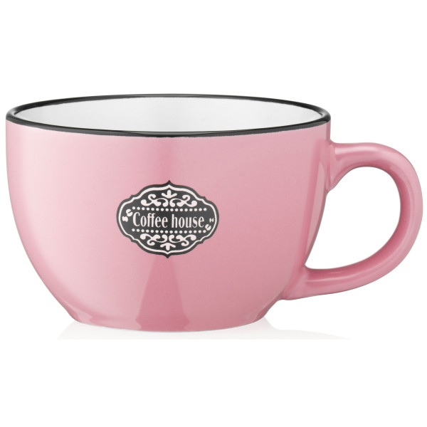 Чашка ARDESTO Floerino, 480мл, кераміка, рожевий