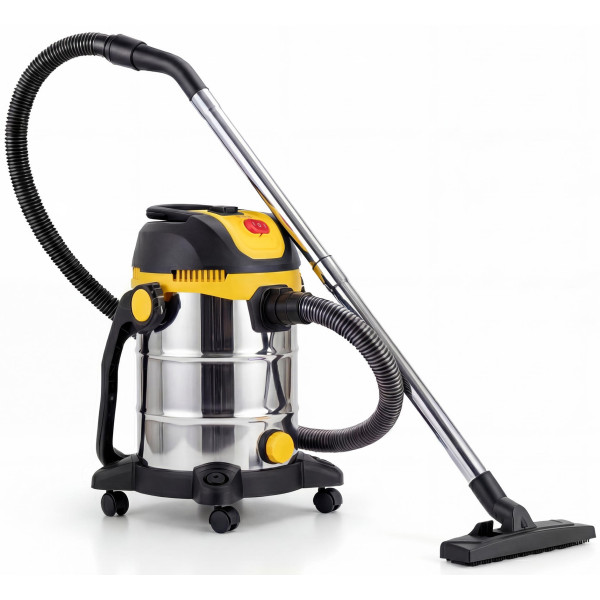 Пилосос професійний 2E PowerClean 20S 1200Вт 17кПа контейнер 20л розетка 220В/2000Вт вологе/сухе прибирання функція повітродувки IPX4 5.6кг