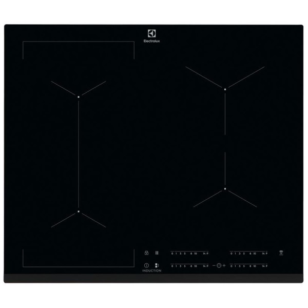 Варильна поверхня Electrolux індукційна, 60см, розширена зона, Hob2Hood, чорний
