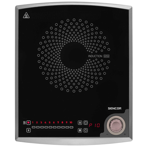 Плитка настільна Sencor індукційна , комф. - 1, 2кВт, управл - сенсорно-мех., чорний