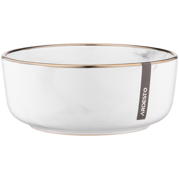 Салатник ARDESTO Marmo, 15.6см, кераміка, білий