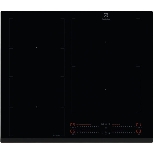 Варильна поверхня Electrolux індукційна, 60см, розширена зона, Hob2Hood, чорний