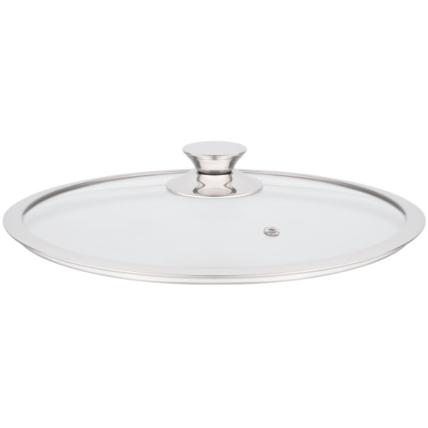 Кришка ARDESTO Gemini, 28см, термостійке скло, нержавіюча сталь