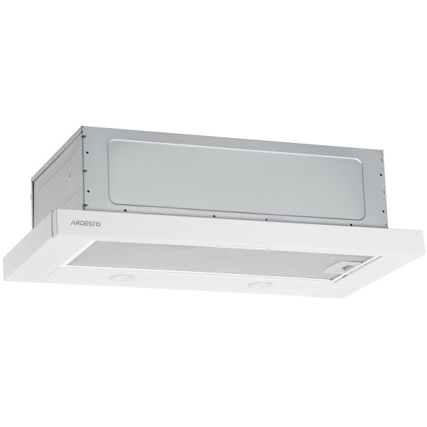 Витяжка ARDESTO телескопічна, метал, 60см, 450м3ч, метал, 2х1Вт LED, кнопкове, білий