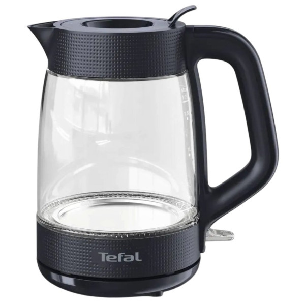 Електрочайник Tefal Morning Glass Kettle, 1.7л, скло, з підсвіткою, чорний