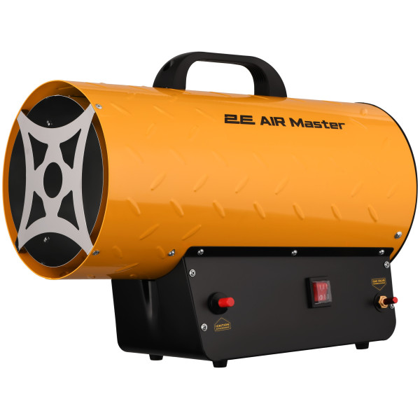 Теплова гармата газова 2E PowerHeat G30, 30кВт, 300м2, 750м3/год, IPX4, жовтий, 6.1кг