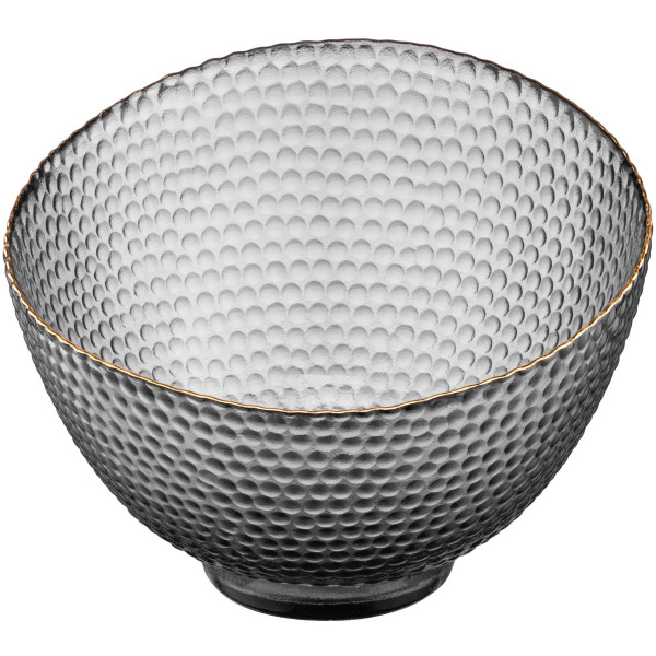 Салатник ARDESTO Commelina, 18см, скло, сірий