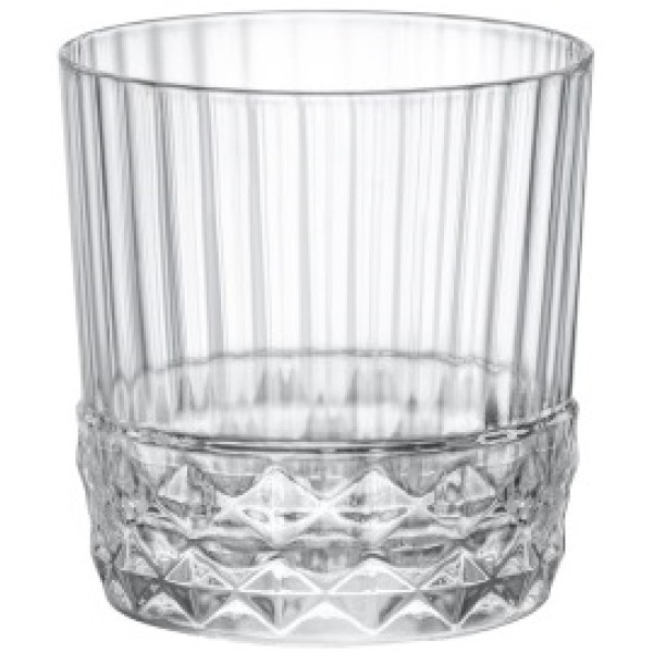 Набір склянок низьких Bormioli Rocco America'20s, 370мл, h92мм, 6шт, скло, прозорий