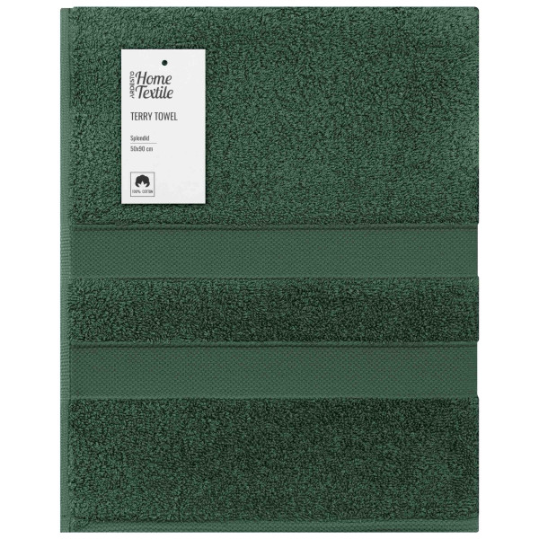 Рушник махровий ARDESTO Splendid 50х90см, 100% бавовна, зелений