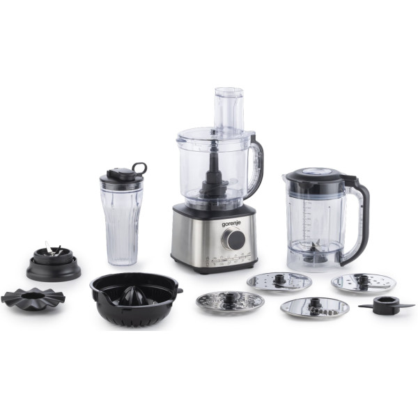 Кухонна машина Gorenje 1500Вт, чаша-пластик, корпус-метал/пластик, чорний