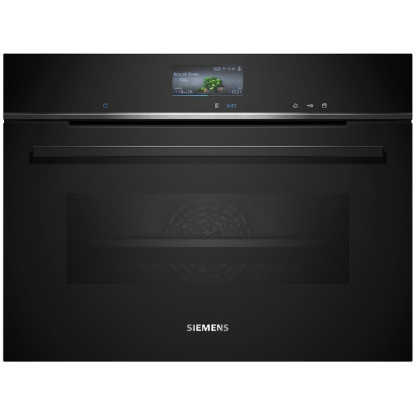 Духова шафа Siemens електрична компактна, 47л, A+, дисплей, конвекція, чорний