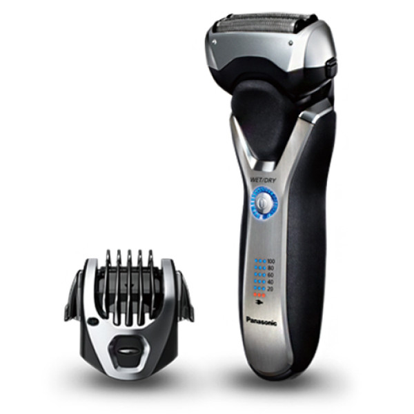 Бритва електр. Panasonic сіткова, 10000 об/хв, бритв.головок-3, Li-Ion, сух.+волог., тример, срібно-чорний