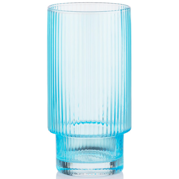 Набір склянок високих ARDESTO 380мл, 2шт, скло, блакитний