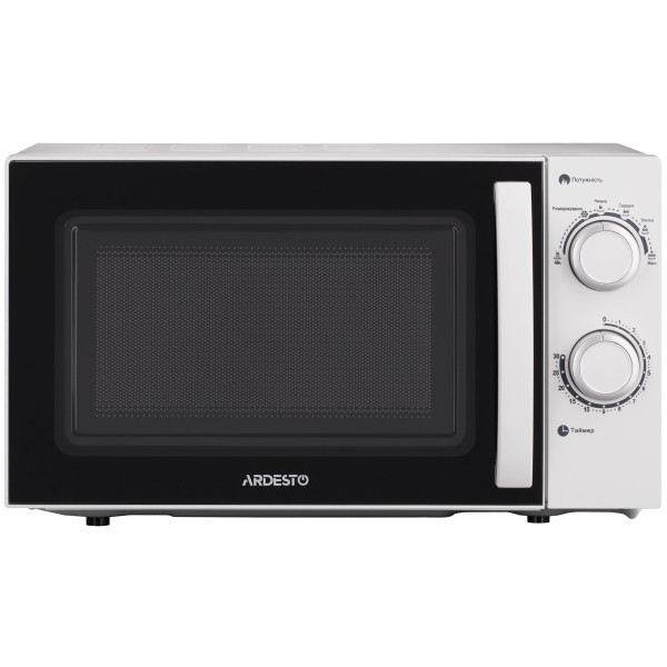 Мікрохвильова піч ARDESTO, 20л, мех.керув., 700Вт, відкр.ручкою, білий