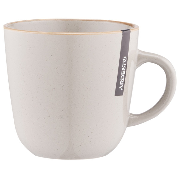 Чашка ARDESTO Apulia, 450мл, кераміка, сірий