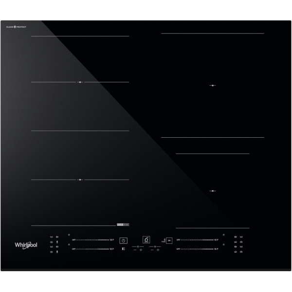 Варильна поверхня Whirlpool індукційна, 60см, розширена зона, чорний