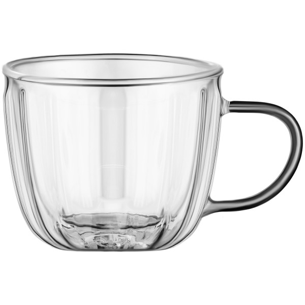 Набір чашок з ручками і подвійними стінками ARDESTO 350мл, 2шт, боросилікатне скло, прозорий