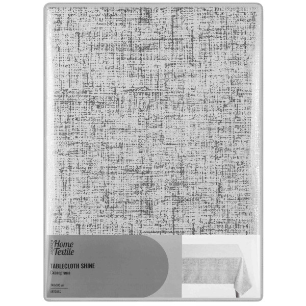 Скатертина ARDESTO Shine 140х180см, 100% поліестер, сріблястий