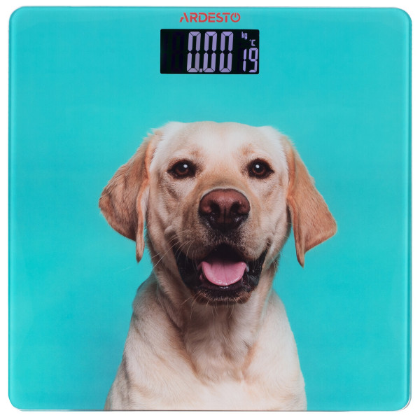 Ваги ARDESTO підлогові Dog, 150кг, AAAx2 в комплекті, скло, багатокольорові