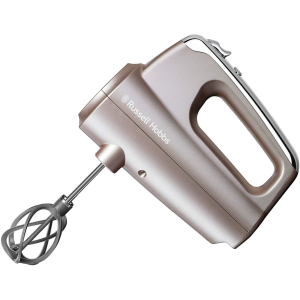 Міксер Russell Hobbs ручний Smoky Quartz, 350Вт, насадки-4, турборежим, сріблястий