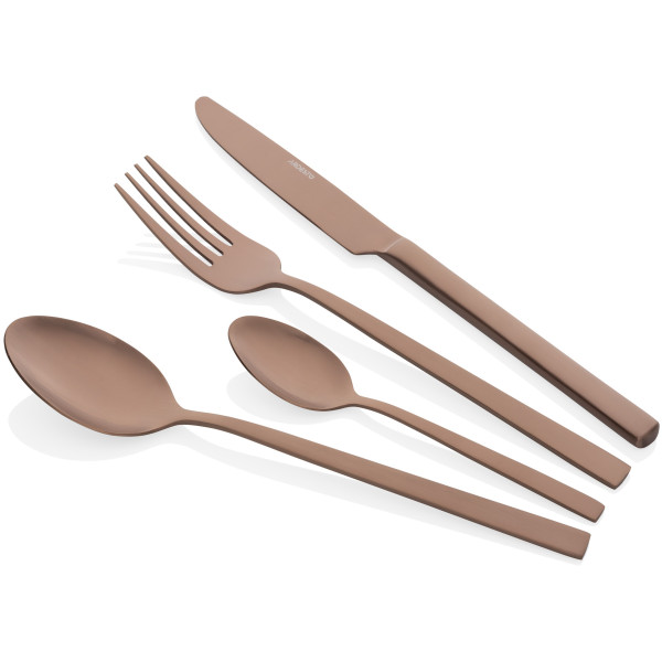 Набір столових приборів ARDESTO Black Mars Favola, 4 прибори, нержавіюча сталь, мідний