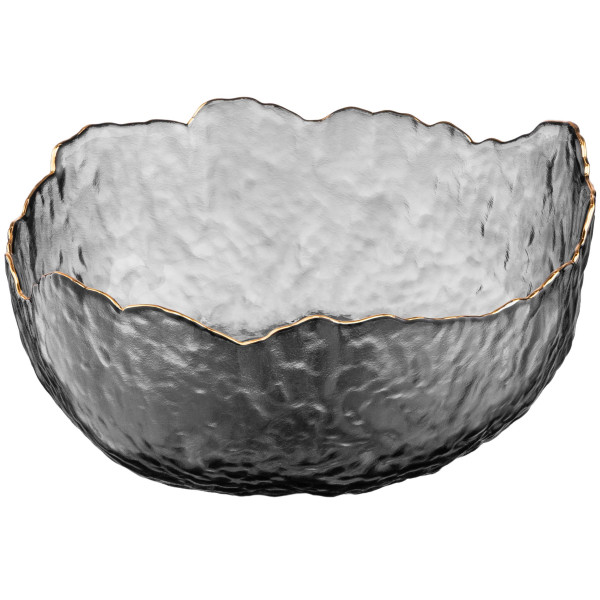 Салатник ARDESTO Bell, 19.5см, скло, сірий