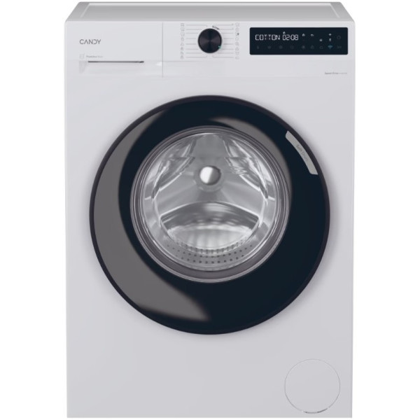 Пральна машина Candy ProWash 500 фронтальна, 8кг, 1400, A, 53см, дисплей, пара, інвертор, люк чорний, білий