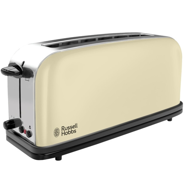 Тостер Russell Hobbs Classic, 1100Вт, довгі слоти, метал, бежевий