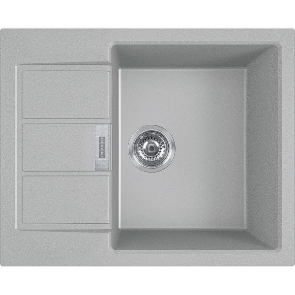 Кухонна мийка Franke Sirius 2.0, тектонайт, прямокутна, з крилом, 620х500х200, чаша-1, врізна, S2D 611-62, сірий