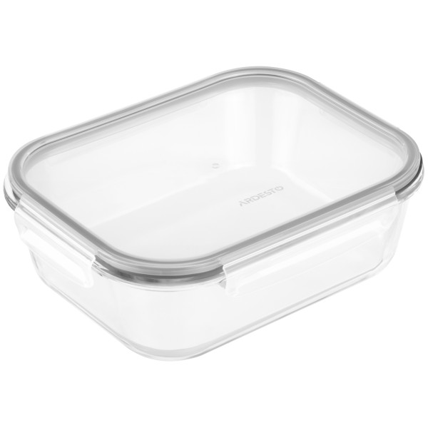 Контейнер для зберігання харчових продуктів ARDESTO Gemini 2.26л, боросилікатне скло, пластик, прямокутний, прозорий