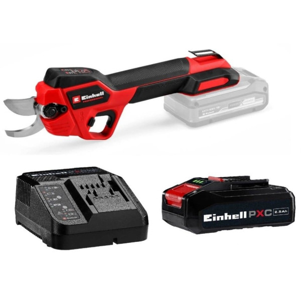Секатор акумуляторний Einhell Professional GP-LS 18/28 X-Change PXC 18В акб 1х2.5А·год товщ. 28/14мм сталь SK5 ЗП 0.82кг