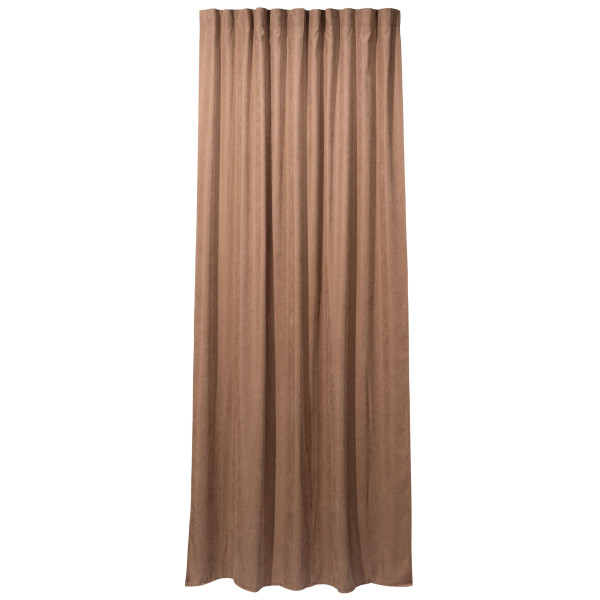 Штора ARDESTO 150х270см, мікровелюр, 100% поліестер, шоколад