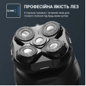 Бритва електр. для голови Rowenta роторна Gentle Bald, бритв.головок-5, Li-Ion, сух.+волог., чорно-синій