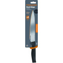 Кухонний ніж для м'яса Fiskars Hard Edge, 21.6см, нержавіюча сталь, пластик, чорний