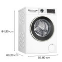 Пральна машина Bosch фронтальна, 9кг, 1400, A, 59см, дисплей, білий