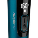 Машинка для стриження Babyliss, мережа+акум., вібраційний мотор, насадок-8, кейс, титан.напил., синій