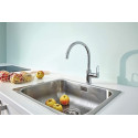 Змішувач кухонний Grohe QuickFix Start Flow, довж.виливу - 223мм, поворотний, 1важіль, хром