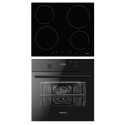 Комплект Hansa (духовка електрична + поверхня індукційна), чорний
