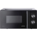 Мікрохвильова піч Gorenje, 20л, мех. керув., 700Вт, гриль, інвертор, чорний
