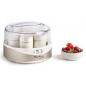 Йогуртниця Moulinex 15Вт, склянок-7х0.16л (скло), пластик, біло-сірий