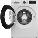 Пральна машина Beko фронтальна, 8кг, 1400, A+++, 55см, дисплей, пар, інвертор, AutoDose, білий