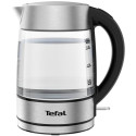 Електрочайник Tefal Glass Kettle 1.7л, скло, з підсвіткою, сріблясто-чорний