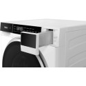 Прально-сушильна машина Haier фронтальна, 5(2.5)кг, 1200, A, 42.3см, дисплей, інвертор, люк чорний, Wi-Fi, висота 70см, білий