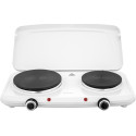 Плитка настільна Sencor електрична, комфорок - 2на 2.5кВт, 15 і 18 см, керування - мех., білий