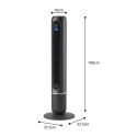 Вентилятор Philips колонний Series 7000, 30Вт, пульп ДУ, режим " Бриз", сенсорний дисплей, таймер, темно-сірий