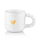 Чашка ARDESTO My heart, 300мл, кераміка, сірий світлий