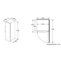Морозильна камера Bosch, 176x60x65, 225л, 1дв., E, NF, білий