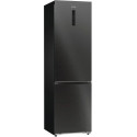 Холодильник з нижн. мороз. камерою Gorenje, 203х66х60см, 2 двері, 257(121)л, А+, Total NF, Зона св-ті, Інвертор, Зовн. Дисп, Wi-Fi, чорний
